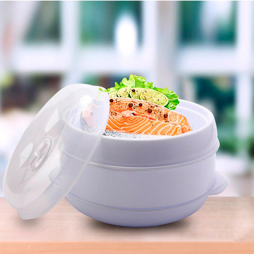 Caçarola a Vapor para Micro-ondas – Cozinhe de Forma Rápida e Saudável!"