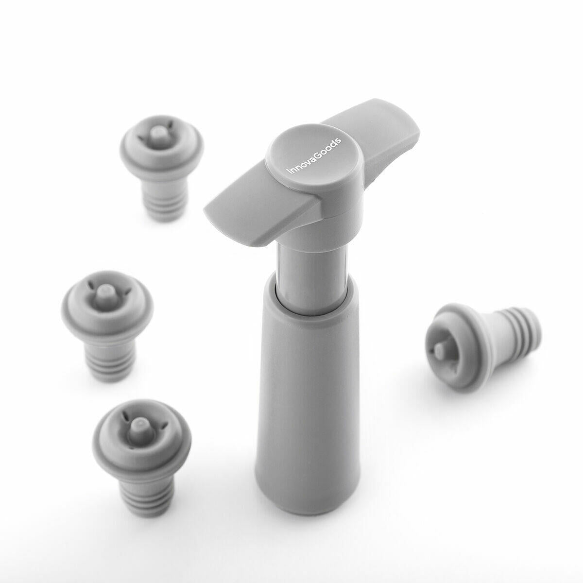 Kit de Conservação para Vinho Winuum: Bomba de Vacío + 4 Tapones