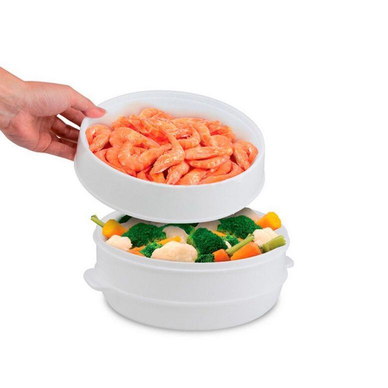Caçarola a Vapor para Micro-ondas – Cozinhe de Forma Rápida e Saudável!"
