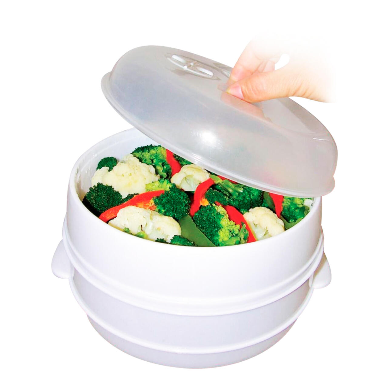 Caçarola a Vapor para Micro-ondas – Cozinhe de Forma Rápida e Saudável!"