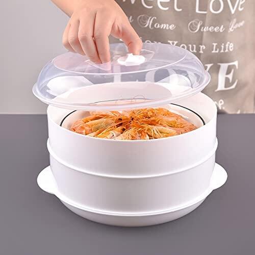 Caçarola a Vapor para Micro-ondas – Cozinhe de Forma Rápida e Saudável!"