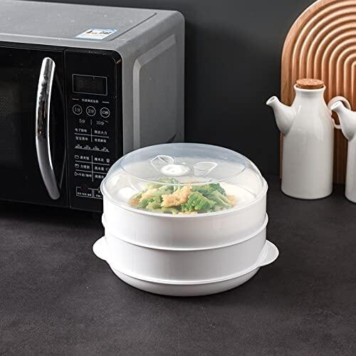 Caçarola a Vapor para Micro-ondas – Cozinhe de Forma Rápida e Saudável!"