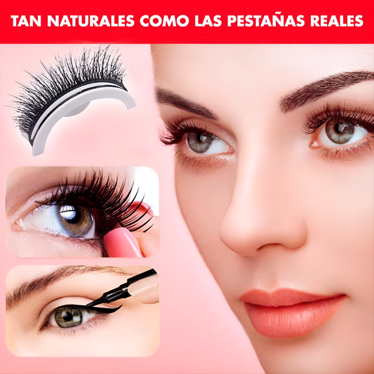 **Cílios Postiços Autoadesivos Reutilizáveis - 2 unid.**
