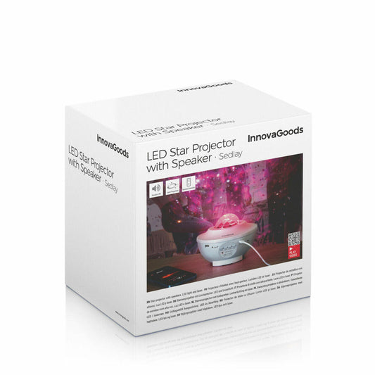 "Projeção Estelar com Som: Projector LED noturno da Sedlay InnovaGoods"