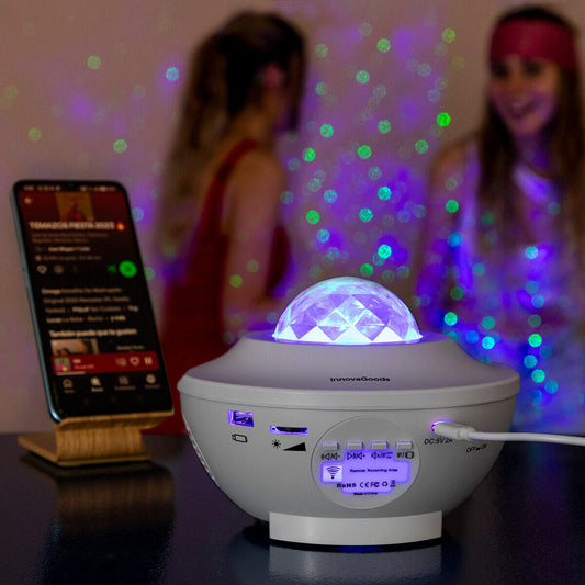 "Projeção Estelar com Som: Projector LED noturno da Sedlay InnovaGoods"